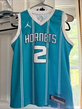 Jordan Charlotte Hornets #2 Teal Basketball Jersey